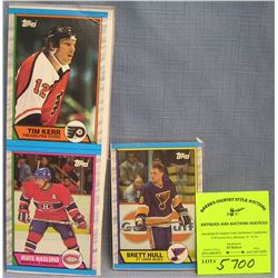 Group of vintage Hockey all star cards