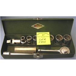 Socket and ratchet set with box