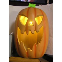 Vintage style illuminated scary face Jack O' Lantern