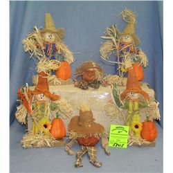 Pumpkin and scarecrow decorations