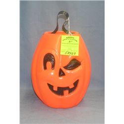 Vintage winking Jack O' Lantern trick or treat bucket