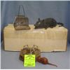 Image 1 : Antique mouse traps, w/ rubber mouse & a rubber rat