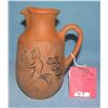 Image 1 : Hand painted earthenware pitcher