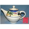 Image 1 : Artist signed hand painted tea pot