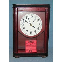 Mahogany quartz clock