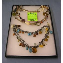 Pair of high quality costume jewelry necklaces