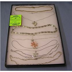 Group of costume jewelry necklaces