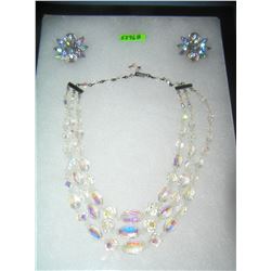 Auroria Borealis quality necklace and earring set