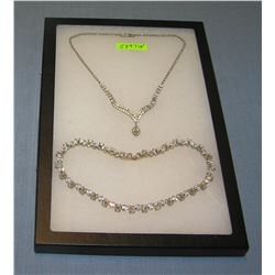 Pair of quality costume jewelry necklaces