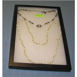 Pair of quality costume jewelry necklaces