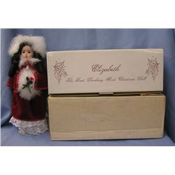 14 inch Elizabeth porcelain Christmas doll