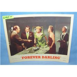 Lucy & Desi Arnaz movie poster Forever Darling 1956