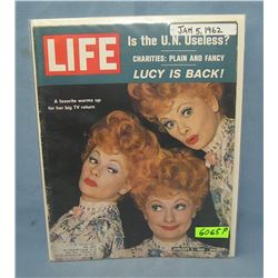 Vintage Lucille Ball LIFE magazine 1962