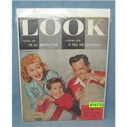 Lucille Ball & Desi Arnaz LOOK mag. w/ Little Ricky