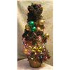 Image 1 : Vintage illuminated table top Christmas tree