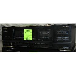 Fischer stereo double cassettes deck with Dolby