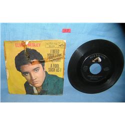 Elvis Presley vintage 45 RPM record