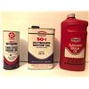 Image 1 : GR OF 3, TEXACO OUTBOARD MOTOR OIL CONTAINERS - FULL