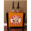Image 1 : WHITE ROSE OIL BOTTLE RACK W / 2 X SPOUTED OIL BOTTLES