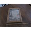Image 1 : FRAMED VINTAGE BA OIL AD