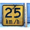 Image 1 : 25 KM ROAD SIGN