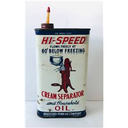 HI-SPEED CREAM SEPARATOR OIL CAN