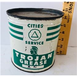 CITIES SERVICE TROJAN GREASE 5 LBS TUB - FULL