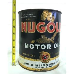 CANADIAN NU-GOLD 1 GAL MOTOR OIL CAN