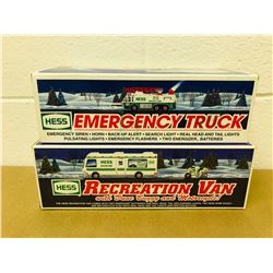 GR OF 2, HESS EMERGENCY TRUCK & RECREATION VAN - AS NEW