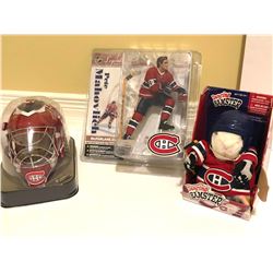 GR OF 3, MONTREAL CANADIANS MEMORABILIA