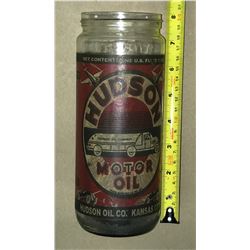 HUDSON MOTOR OIL 1 QT JAR