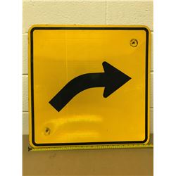 ARROW DIRECTIONAL ROAD SIGN