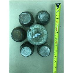 GR OF 6, CHEVY GREASE CAPS