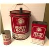 Image 1 : GR OF 3, WHITE ROSE CANS