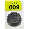Image 1 : 1 Oz 2008 Canada Maple Leaf .9999 Fine Silver Coin