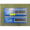 Image 1 : 2 New 12 Piece 1/2" Drive Deep Impact Socket Sets