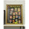 Image 1 : 1991 Framed Topps Wax Pack Facts Poster