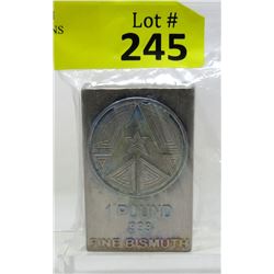 1 Pound .999 Fine Bismuth Bullion Bar