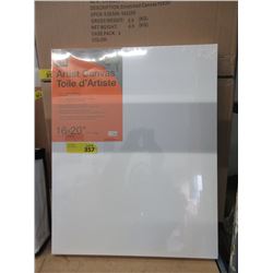 6 New Stretched 16  x 20  Artist Canvases