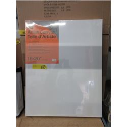 6 New Stretched 16  x 20  Artist Canvases