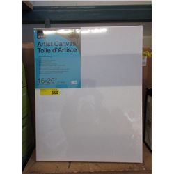 6 New Stretched 16" x 20" Artist Canvases