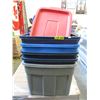 Image 1 : 5 Totes with Lids