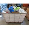 Image 1 : Large Rolling Warehouse Bin and Contents