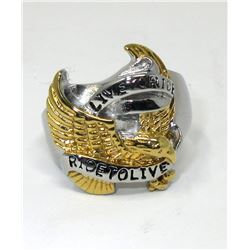 New Live to Ride - Ride to Live Biker Ring - Size