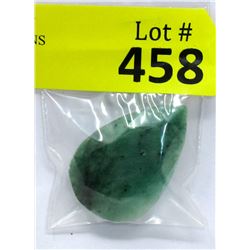 119 Carat Faceted Pear Shaped Emerald Gemstone