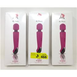 3 New Ammelee Cordless Vibrator/Massagers