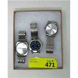 2 Nixon and 1 Acqua Indiglo Men's Watches