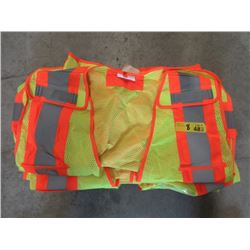 8 New One Size Reflective Safety Vests