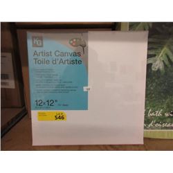 6 New 12" x 12" Artist Canvases