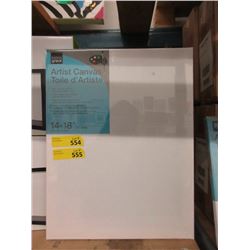 6 New 14" x 18" Artist Canvases